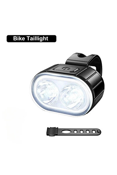 Choice White Lamp A Cycling Bicycle Front Rear Light Set Bike USB Charge Head...