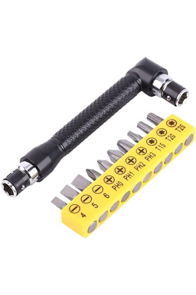 Arabest Hex Socket Wrench Double Head with Various Angled Screwdriver Bits Hand Tool Set for Home, Garage