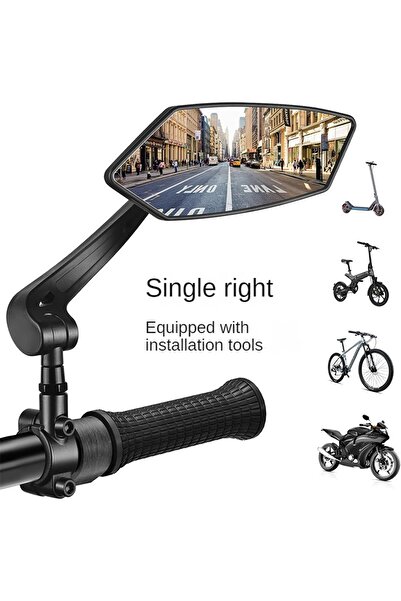Choice مرآة الرؤية الخلفية للدراجات الهوائية من DOMEN، قابلة للتعديل بزاوية واسعة، تدور 360 درجة، مناسبة لمقود دراجة الطريق.