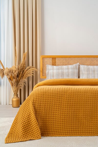 Tropikhome Çift Kişilik Pike Seti Pamuklu - 210 × 230 Pamuklu Yatak Örtüsü Se...