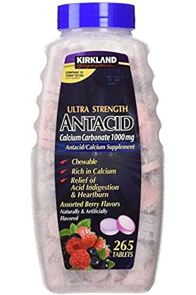 Kirkland Signature Berry Ultra Strength Antacid Calcium Carbonate (1000mg)