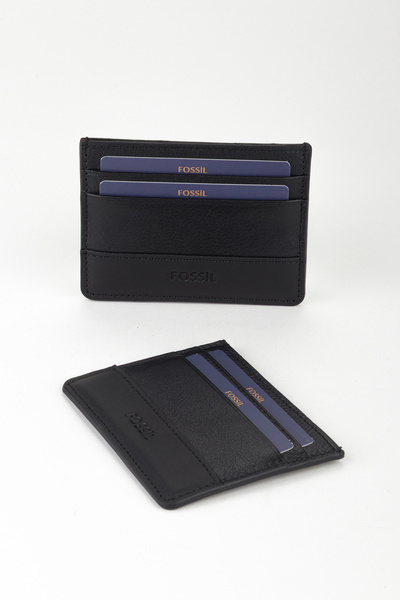 Fossil Kutulu Hakiki Deri Unisex Spor Kartlık El Portföyü Cüzdan