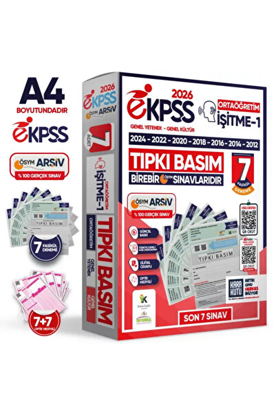 İnformal Yayınları 2026 EKPSS Ortaöğretim İşitme-1 ÖSYM Çıkmış Soru Tıpkı Bas...