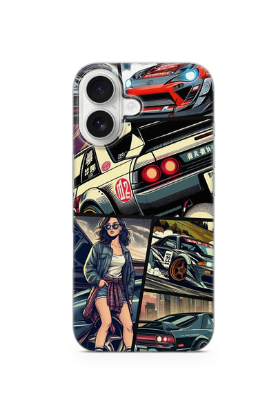 lelia حافظة هاتف شفافة متوافقة مع iPhone 17 مطبوع |   المجموعة: توربولين ستري...