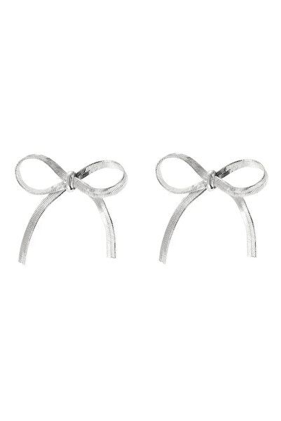 Choice 22705-4 أقراط جديدة أنيقة بتصميم سلسلة ثعبان وعقدة فيونكة للنساء، مطلي...