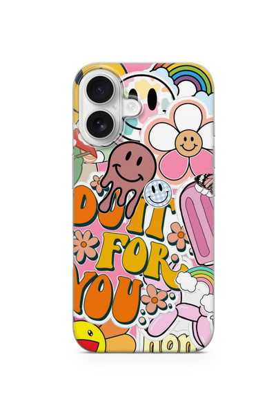 lelia حافظة هاتف شفافة متوافقة مع آيفون 16 مطبوع |   المجموعة: كروماتيكا أورا