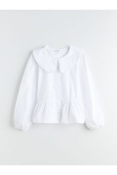 LC Waikiki Lcw Kids Baby Collar Girl's Shirt