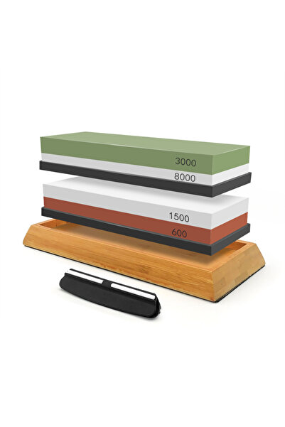 Choice10 Whetstone 4 in 1 SetD 2in1 Professional Sharpening stones Knife sharpener Double-side Whetstone Grin