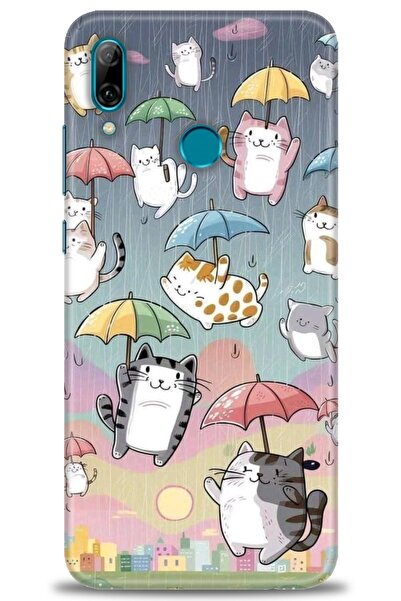 Rulet Aksesuar حافظة متوافقة مع هاتف هواوي بي سمارت 2019 HD مطبوع + واقي شاشة...