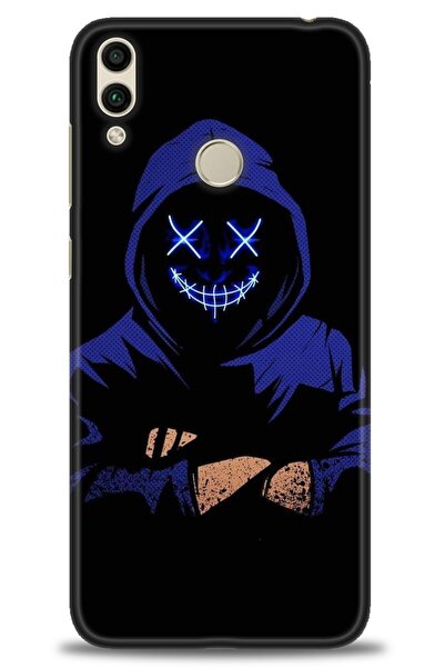 Rulet Aksesuar غطاء متوافق مع هاتف هواوي هونر 8C HD مطبوع - غطاء سيليكون مصمم...