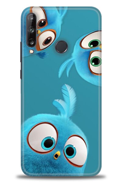 Rulet Aksesuar حافظة متوافقة مع هاتف هواوي P40 Lite E HD مطبوع + واقي شاشة سي...