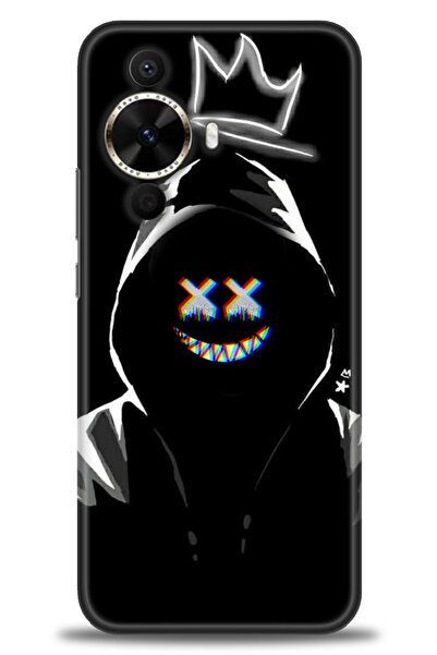 Rulet Aksesuar غطاء متوافق مع هاتف هواوي نوفا 12S HD مطبوع - غطاء سيليكون مصم...