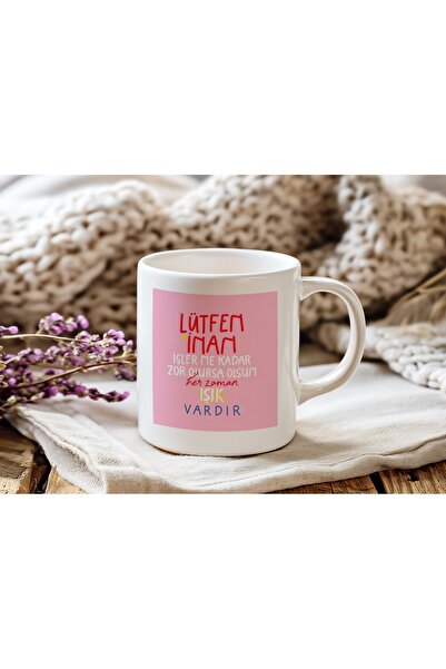 Beramussa Please Believe That No Matter How Difficult Things Are, There Is Always Light in the Cup – Inspirational Positive Message Mug