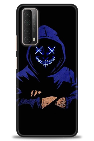 Rulet Aksesuar غطاء متوافق مع هاتف هواوي بي سمارت 2021 HD مطبوع - غطاء سيليكو...