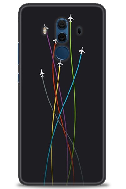 Rulet Aksesuar غطاء متوافق مع هاتف هواوي ميت 10 برو HD مطبوع - غطاء سيليكون م...