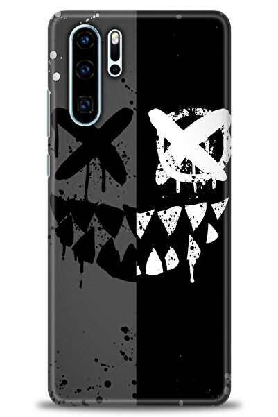 Rulet Aksesuar غطاء متوافق مع هاتف هواوي P30 Pro HD مطبوع - غطاء سيليكون بتصم...