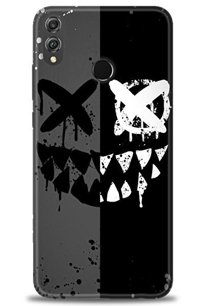 Rulet Aksesuar غطاء متوافق مع هاتف هواوي هونر 8X HD مطبوع - غطاء سيليكون مصمم...