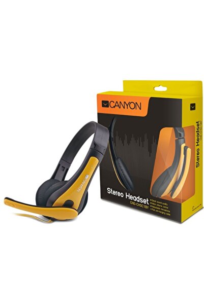 CANYON Căști wireless CNS-CHSC1BY negru-galben