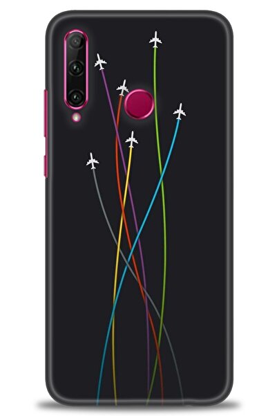 Rulet Aksesuar غطاء متوافق مع هاتف هواوي هونر 20 لايت HD مطبوع - غطاء سيليكون...