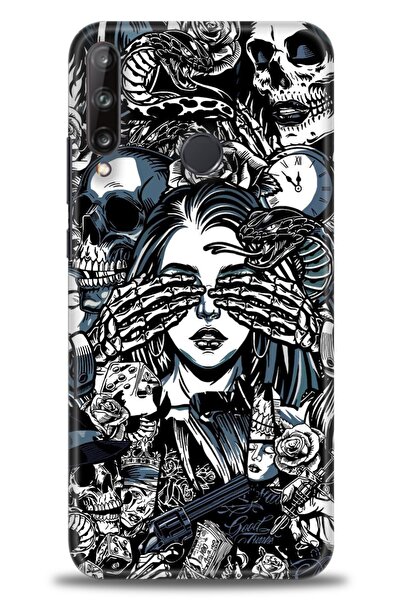 Rulet Aksesuar حافظة متوافقة مع هاتف هواوي P40 Lite E + واقي شاشة من السيرامي...