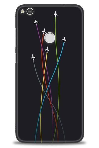 Rulet Aksesuar حافظة متوافقة مع هاتف هواوي P9 لايت 2017 HD مطبوع + واقي شاشة ...