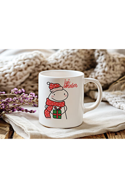Beramussa Good Years Winter Themed Gift Boxed Mug – Cute Illustrated Cup with Christmas Beanie and Scarf