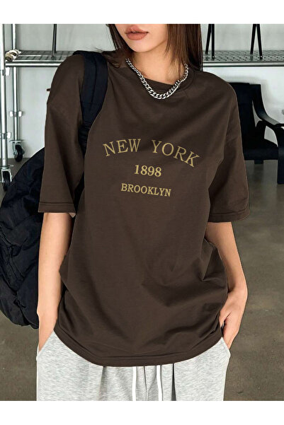 uyguntarz Μπλουζάκι Unisex New York με στάμπα σχεδίου