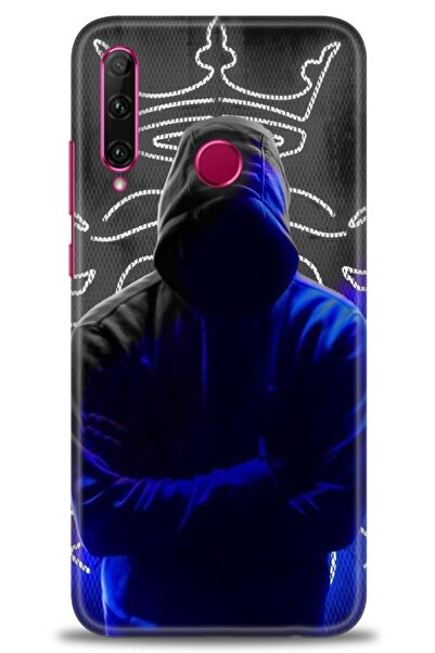 Rulet Aksesuar غطاء متوافق مع هاتف هواوي هونر 20 لايت HD مطبوع - غطاء سيليكون...