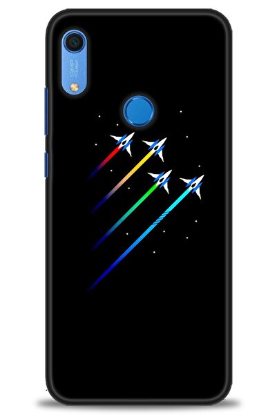 Rulet Aksesuar غطاء متوافق مع هاتف هواوي Y6S HD مطبوع - غطاء سيليكون مصمم - 389