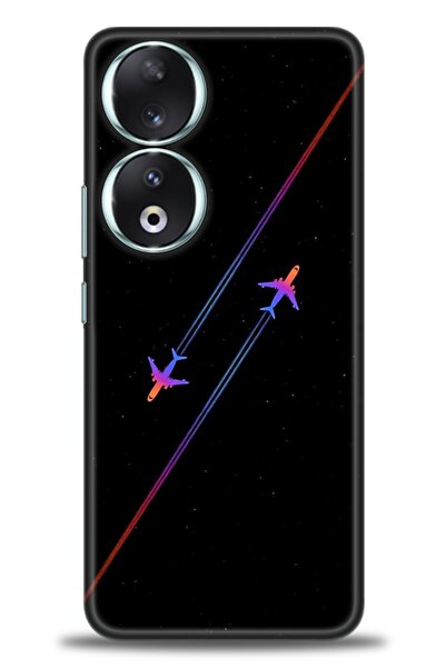 Rulet Aksesuar غطاء متوافق مع هاتف هواوي هونر مطبوع HD - غطاء سيليكون مصمم - 390