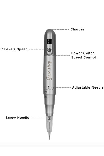 Face Deep Kalıcı Makyaj Cihazı Dudak Dipliner Eyliner Saç Similasyon Cihazı D...
