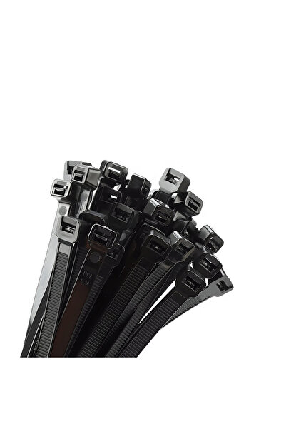 MUYATECH 200x4,8mm Siyah Renk Standart Kablo Bağı Plastik Cırt Kelepçe - MCT ...