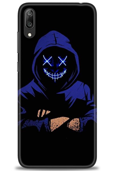 Rulet Aksesuar غطاء متوافق مع هاتف هواوي Y7 برايم 2019 HD مطبوع - غطاء سيليكو...