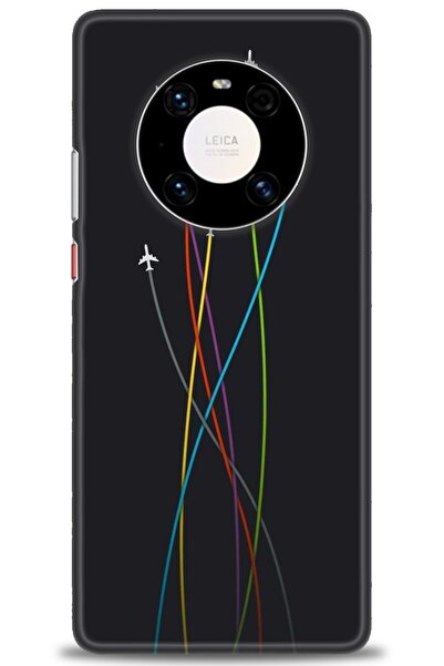 Rulet Aksesuar غطاء متوافق مع هاتف هواوي ميت 40 برو HD مطبوع - غطاء سيليكون م...