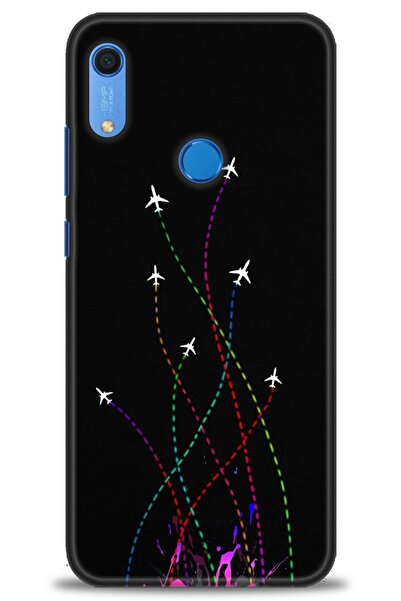 Rulet Aksesuar غطاء متوافق مع هاتف هواوي Y6S HD مطبوع - غطاء سيليكون مصمم - 388