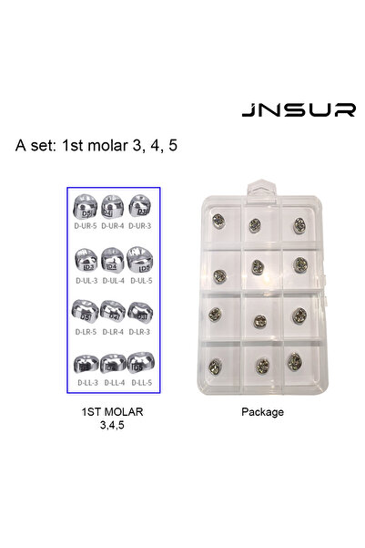 Choice24 ASET D 345 12pcs Dental Temporary Crowns E3 E4 E5 D3 D4 D5 1st 2nd P...