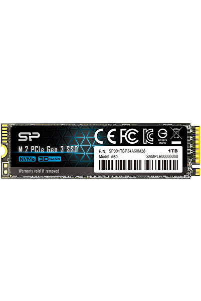 Silicon Power Unitate SSD P34A60 1TB M.2 NVMe PCIe 3.0 x4