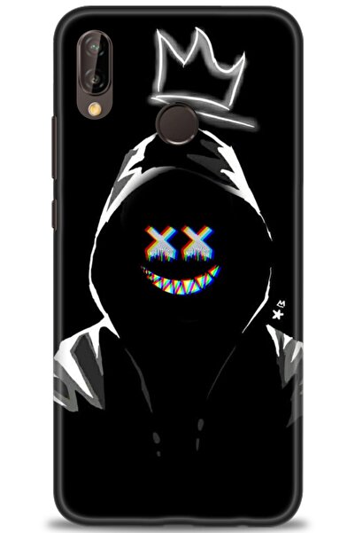 Rulet Aksesuar غطاء متوافق مع هاتف هواوي P20 لايت HD مطبوع - غطاء سيليكون بتص...