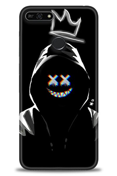 Rulet Aksesuar غطاء متوافق مع هاتف هواوي هونر 7A HD مطبوع - غطاء سيليكون مصمم...