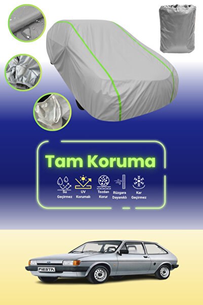 Dokaca Neo غطاء حماية للسيارة باللون الرمادي النيون قماش مجدّل فورد فييستا 3 ...