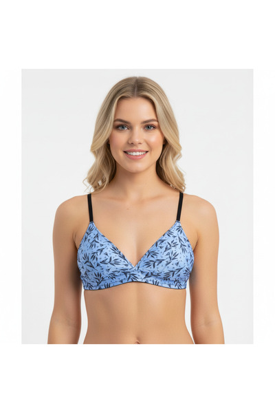 BONBON Women's Wire Free Unsupportive Triangle Bralette Bra Bb2112