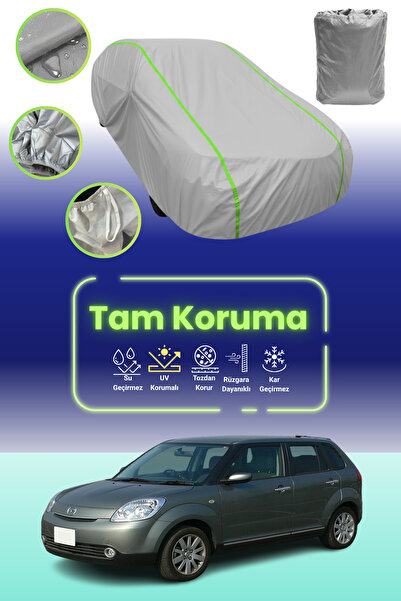 Dokaca Neo غطاء حماية للسيارة باللون الرمادي النيون قماش مجدّل مازدا فيريسا 2...