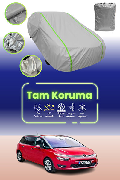 Dokaca Neo غطاء حماية للسيارة باللون الرمادي النيون قماش مجدّل سيتروين جراند ...