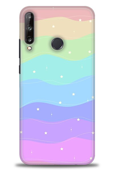 Rulet Aksesuar غطاء متوافق مع هاتف هواوي P40 Lite E HD مطبوع - غطاء سيليكون م...