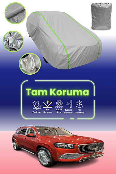 Dokaca Neo غطاء حماية للسيارة باللون الرمادي النيون قماش مجدّل مرسيدس جي إل إس مايباخ (X167) 2020 - 2021 متوافق مع غطاء حماية السيارة