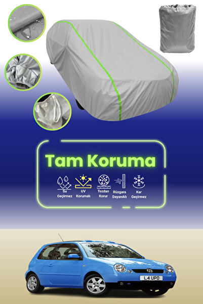 Dokaca Neo غطاء حماية للسيارة باللون الرمادي النيون قماش مجدّل فولكس فاجن لوبو GTI 2002 - 2005