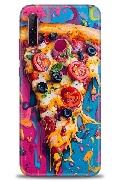 Rulet Aksesuar غطاء متوافق مع هاتف هواوي هونر 20 لايت HD مطبوع - غطاء سيليكون...