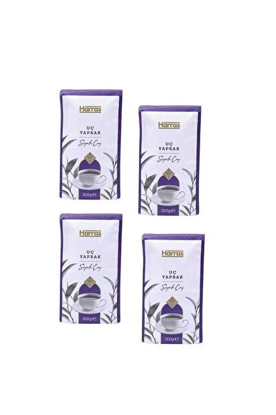 Harras Uç Yaprak Black Tea 500 g X 4 Pieces - Special Blend 2 kg Black Tea Set