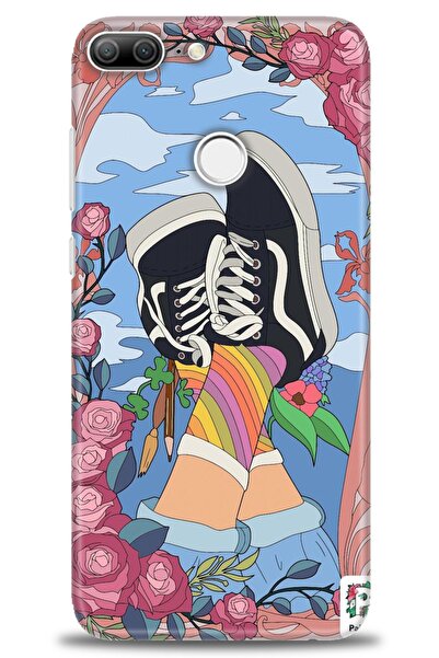 Rulet Aksesuar غطاء متوافق مع هاتف هواوي هونر 9 لايت HD مطبوع - غطاء سيليكون ...