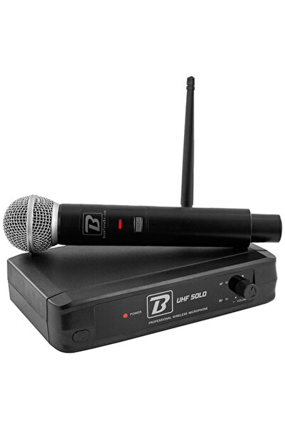 BoomTone DJ Sistem de microfon wireless solo BoomToneDJ UHF cu opțiuni de frecvență duală